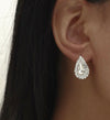 Retro Tear Drop Crystal Rhinestone Earring Stud for Women 1 Pair