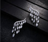 Luxury AAA Cubic Zirconia Brand New Angel Wings Stud Earring