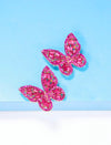A Pair Of Stylish Butterfly Rhinestone Earrings Are Elegant And Delicate Earring