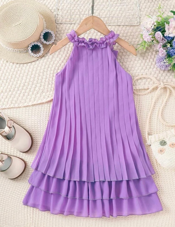 GIRLS Kids Cooltwn Toddler Girl's Pleated Elegant Party Princess Dress