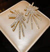 2pcs Fashionable Elegant Luxury Crystal Rhinestone Claw-Chain Sparkly Earring