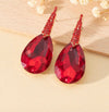 Rhinestone Water Drop Decor Earring