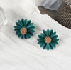 2pairs Flower Stud Earrings