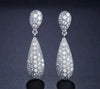 Cubic zircon earrings crystal drop earrings