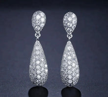  Cubic zircon earrings crystal drop earrings