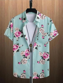  MALE FLORAL PRINT SHIRT