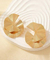 1 Pair Solid Color Zinc Alloy Twisted Design Formal Earrings