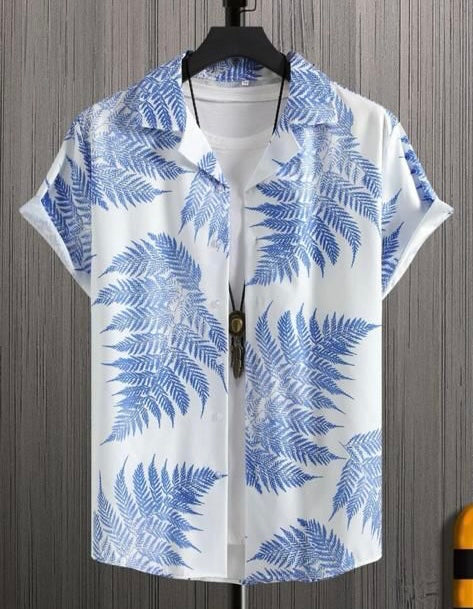 MALE PLANT PRINT SHIRT