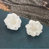 2pairs Flower Design Stud Earrings