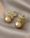 Dangle Earrings for Women Full Rhinestone Flower Earring