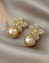 Dangle Earrings for Women Full Rhinestone Flower Earring