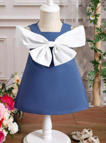  GIRLS Baby Bow Front Cold Shoulder Dress