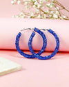 1pair Party & Daily Wear Fashionable Colorful Shiny Round Circle Statement Earrings