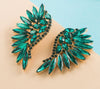Wing Fan-shaped Women Cubic Zircon Angel Wings Earring