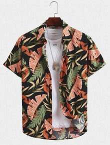  MALE TROPICAL PRINT SHIRT