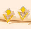 Rhinestone Geo Decor Earrings