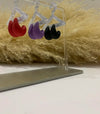 Classic Simple Candy Color Water Drop Stud Earrings