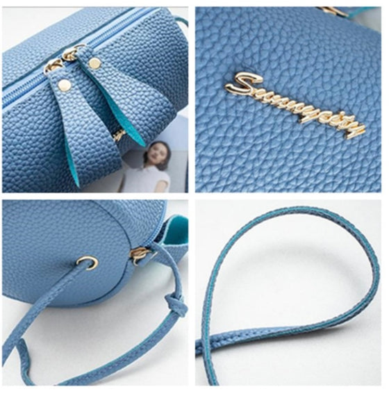 Women fashion crossbody small round Bag