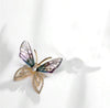 1pc Rhinestone Butterfly Brooch Pin, Suitable For Autumn/Winter Coat Decoration