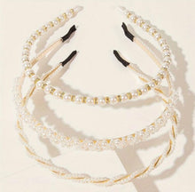  3pcs Elegant Faux Pearl Head Hoop Hair Band Head Jewelry Hair Accessories For Women