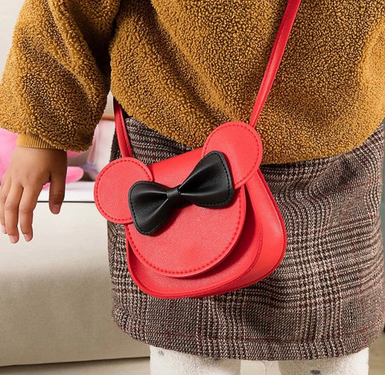 Bowknot Crossbody Purse With Cartoon Ears Bag
