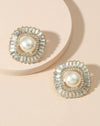 Rhinestone Decor Earrings