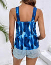 Tie Dye Twist Front Tank Top