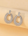 Rhinestone Water-drop Earrings