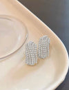 1pair Elegant Faux Pearl Stud Earrings