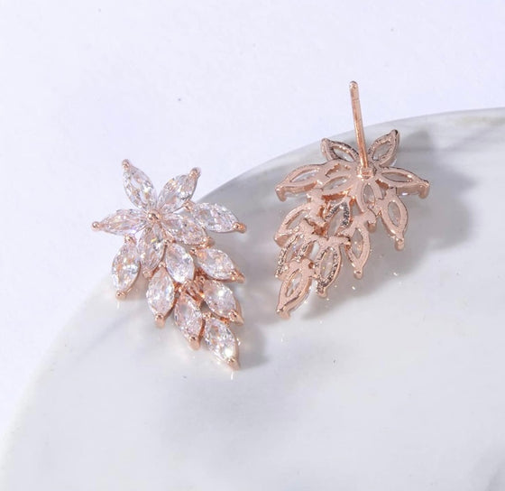 Marquise Bridal Wedding Earrings Gauges - Wedding Gauges