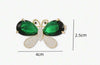 New European And American Style Luxury Green Crystal Winged Butterfly Brooch, Featuring High-End Designed Chest Pin For Suits And Coats