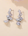 Luxuriant Dazzling Waterdrop Shaped Full Diamond Long Earrings