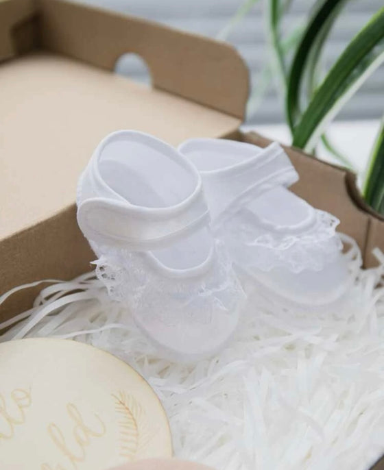 1pair Fashionable & Minimalist Baby Christening Boots 0-4Months