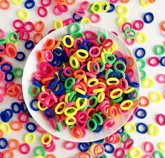 100pcs Comfortable And Durable Seamless Elastic Hair Ties