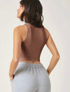 BASICS Mock Neck Crop Tank Top