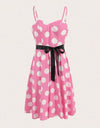 Unity Polka Dot Belted Cami Dress