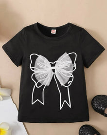  Kids EVRYDAY Toddler Girls Bow Print Tee