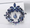 Fashion Rhinestone Garland Brooch For Women Alloy Flower Plant Pin Office Party Pin Gift Jewelry Accessories