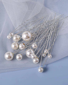  18pcs Faux Pearl Decor Bridal Elegant Hair Pin Boho Tiaras