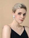 1 Pair Elegant Simulated Faux Pearl Dangle Earrings