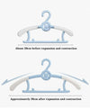 25pcs Blue Expandable Baby/Toddler Clothes Hanger, Retractable Infant Laundry Drying Rack
