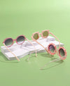 3pcs Kids' Flower & Daisy Shaped Decor Multicolor Combination Fashion Glasses