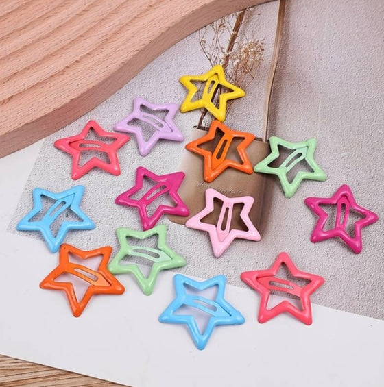 50pcs Cute Star Hair Clips - Adorable Headwear Hair Accessories for Baby Girls, Ideal choice for Gifts