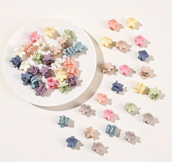 50pcs Cartoon flower Design Hair Claw Clip