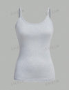 4pcs Casual Minimalist ECG Heart Pattern Camisole Tops