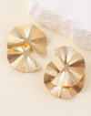 Textured Metal Stud Earrings