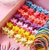 780pcs Girls Hair Accessories Kit - Soft Elastic Hair Ties, Delicate Flower-shaped Hair Clip, Durable Ponytail Holders, Vibrant Decorative Hair Accessories - Perfect for Little Princesses and Tweens, Ideal Gift for Girls Birthday Parties or Everyday