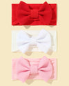 3pcs Baby Bow Decor Hair Band