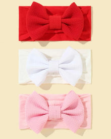  3pcs Baby Bow Decor Hair Band