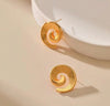 Vintage Horn Shaped Earrings, High-End Design Statement Earrings